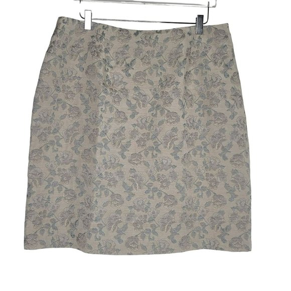 Kate Hill Woman Pencil Skirt Plus Size 18W Embossed‎ Multicolor - Picture 1 of 6